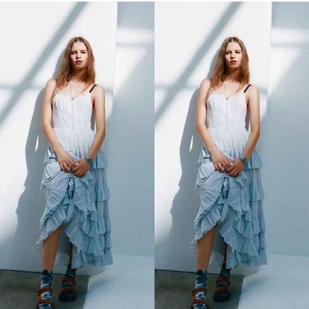 New UO Annabelle Tiered Ruffle Maxi Dress